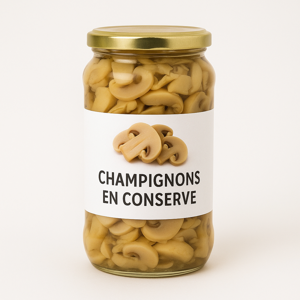 Champignons en conserve